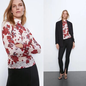 Zara • Floral Lace Top